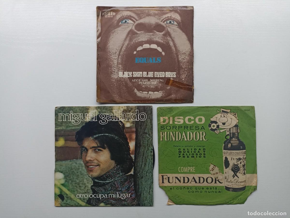 Discos de vinilo: Lote 3 discos de vinilo, singles - Foto 1