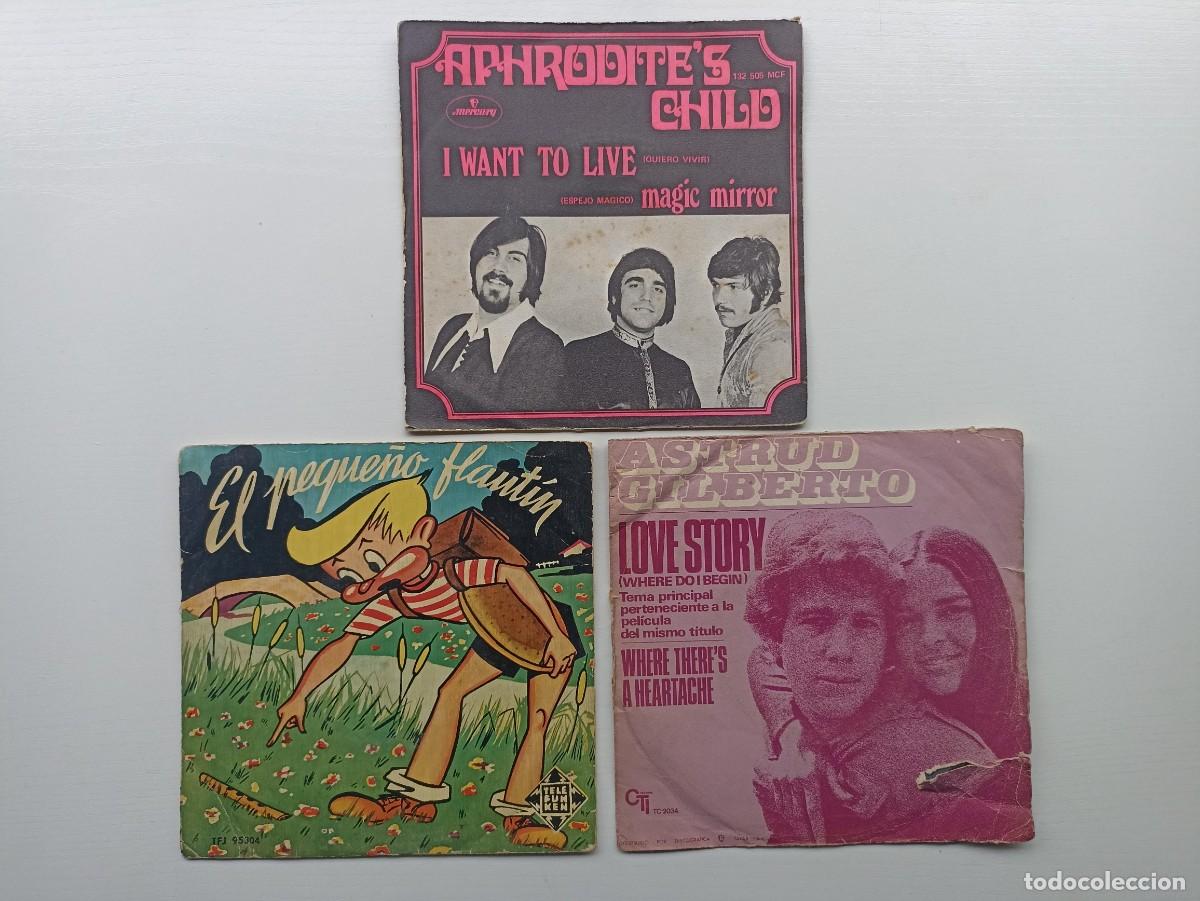 Discos de vinilo: Lote 3 discos de vinilo, singles - Foto 1