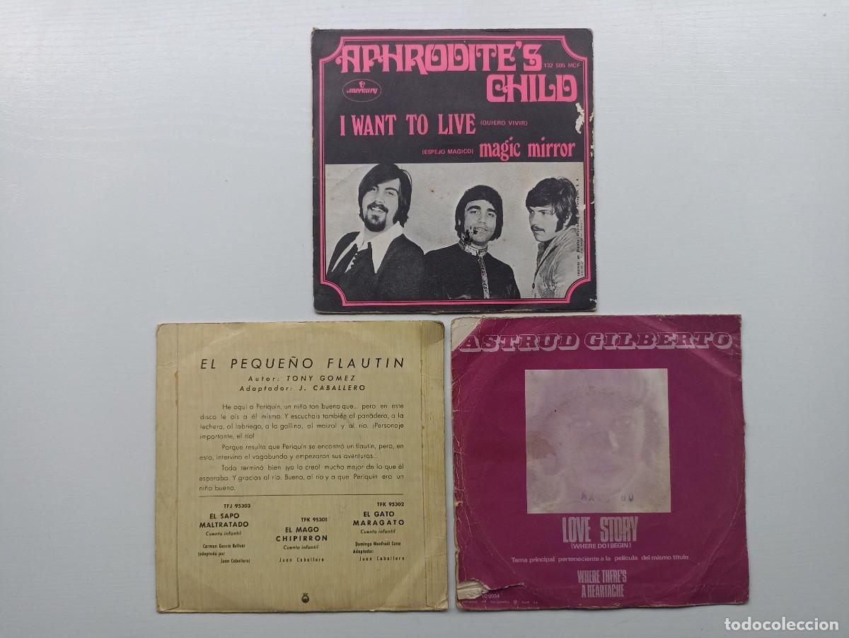 Discos de vinilo: Lote 3 discos de vinilo, singles - Foto 2