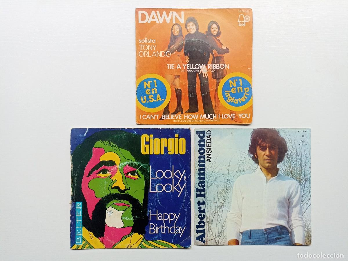 Discos de vinilo: Lote 3 discos de vinilo, singles - Foto 1