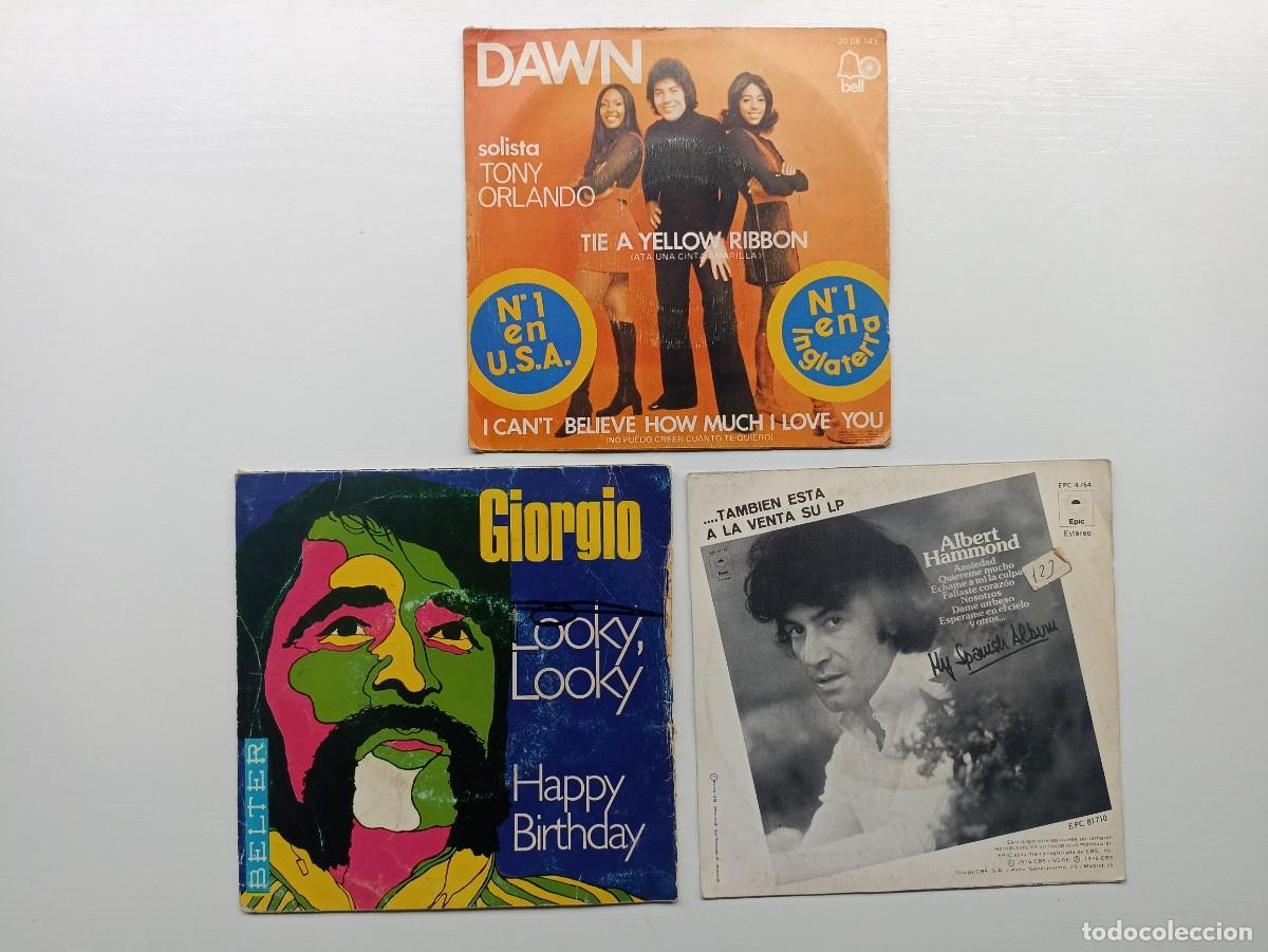 Discos de vinilo: Lote 3 discos de vinilo, singles - Foto 2