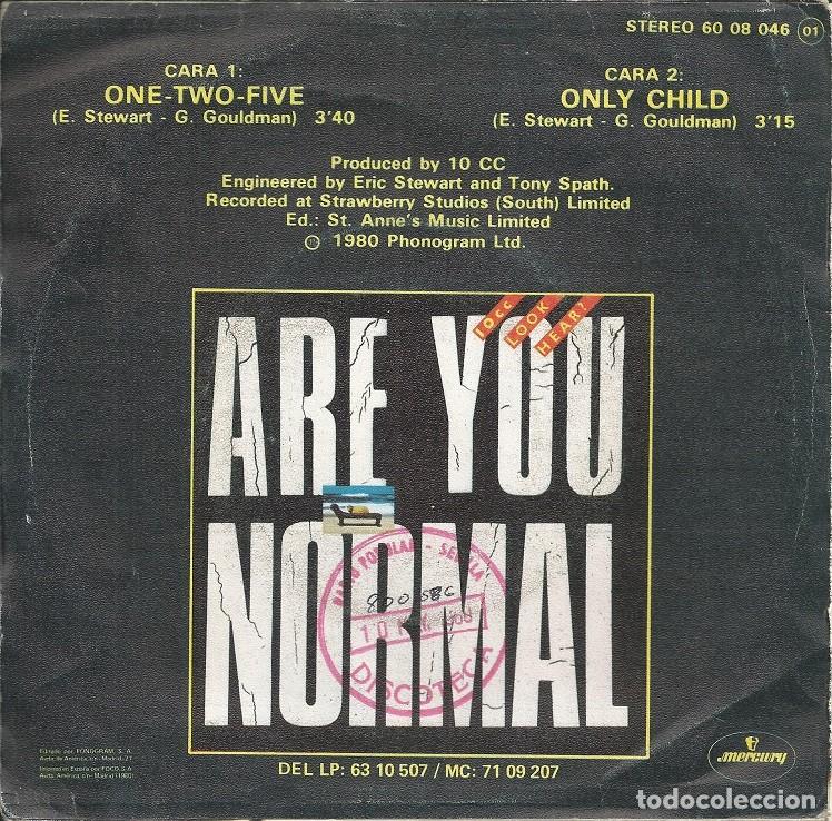 Discos de vinilo: 10CC &middot;&middot;&middot; One-Two-Five / Only Child - (Single) - Foto 2