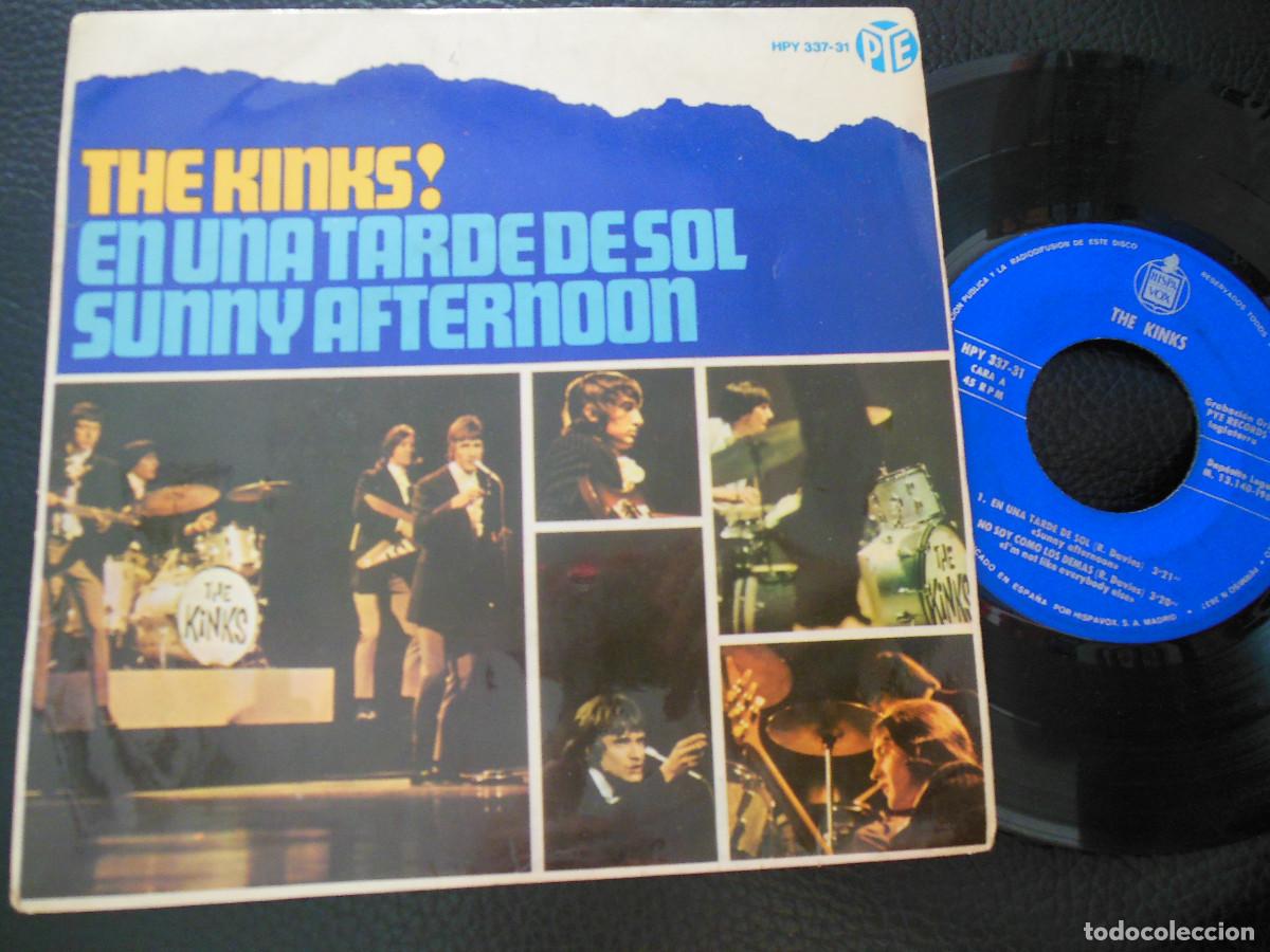 Discos de vinilo: THE KINKS EN UNA TARDE DE SOL SUNNY AFTERNOON EP HISPAVOX 1966 - Foto 1