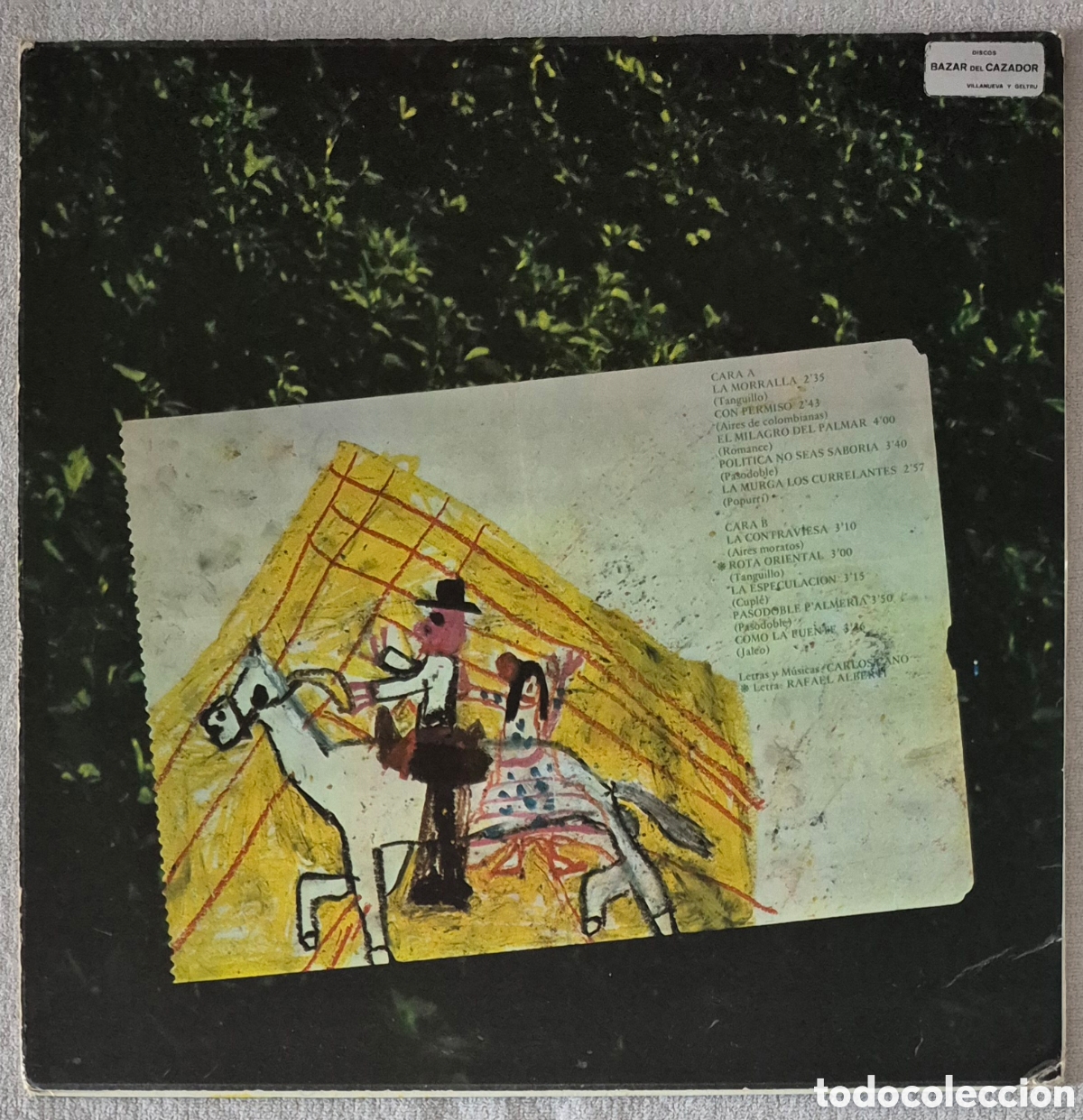Discos de vinilo: LP - CARLOS CANO - A LA LUZ DE LOS CANTARES - Foto 2
