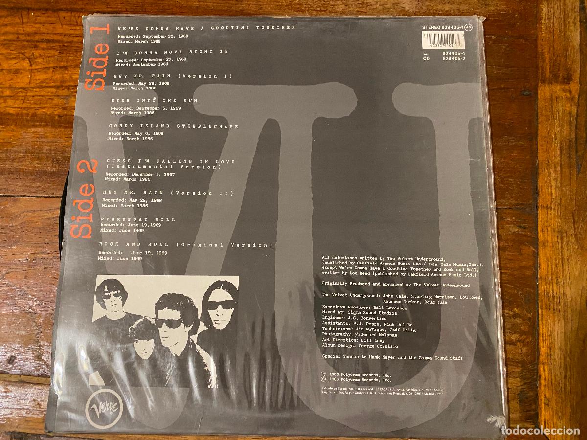 Discos de vinilo: LP. The Velvet Underground. Another View 1987 - Foto 2