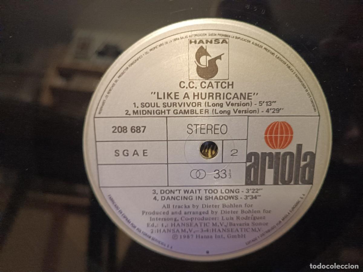 Discos de vinilo: C.C.Catch Like A Hurricane - Foto 3