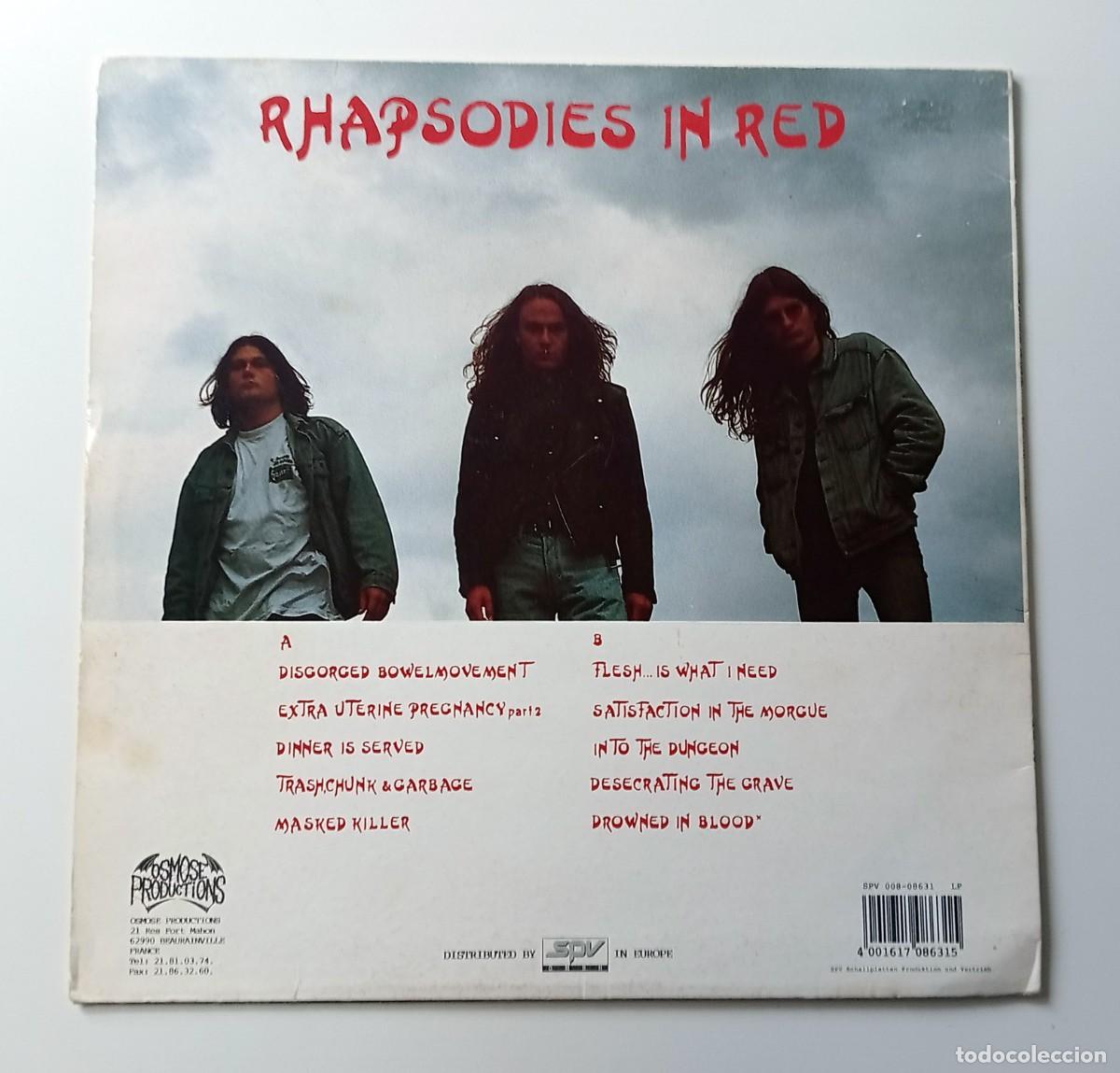 Discos de vinilo: LP DISASTROUS MURMUR - RHAPSODIES IN RED - Foto 2