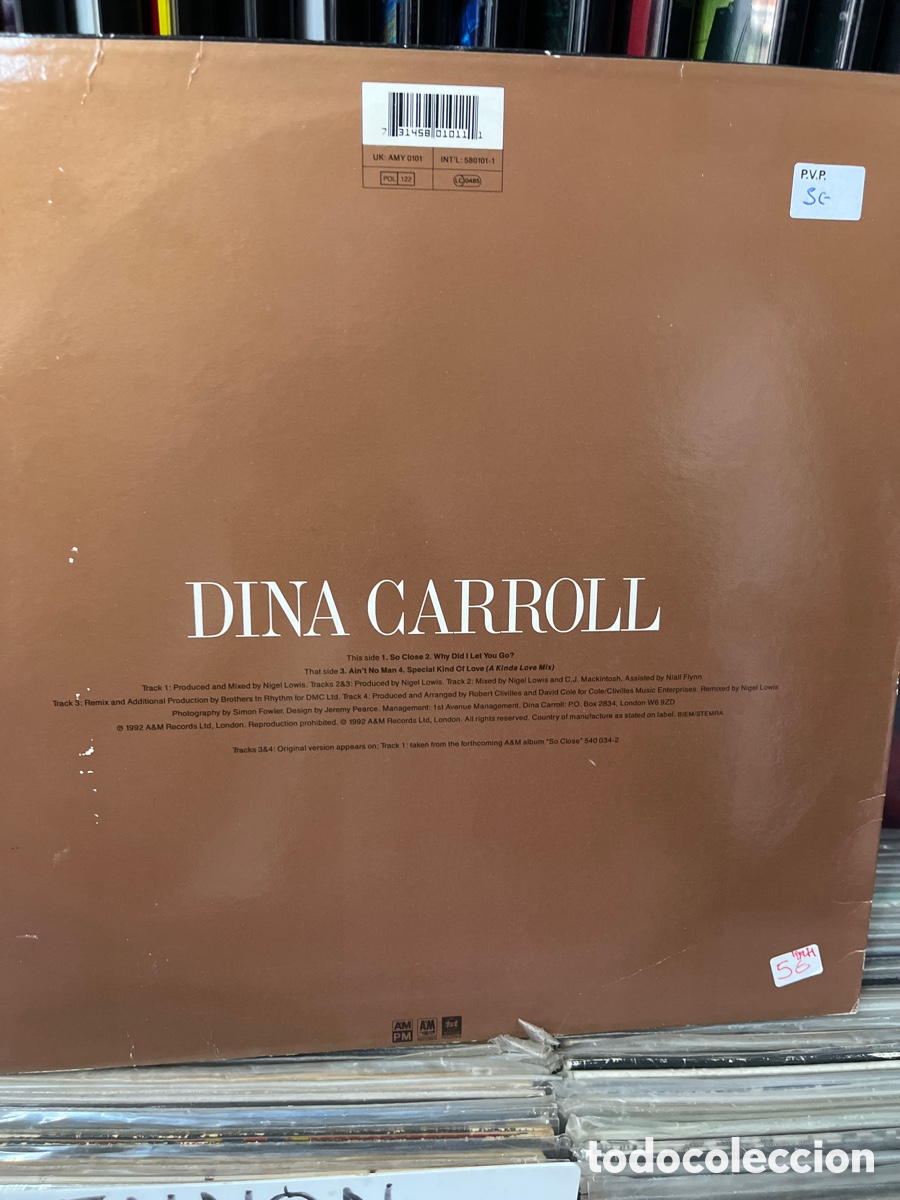 Discos de vinilo: dina carroll so close - Foto 2
