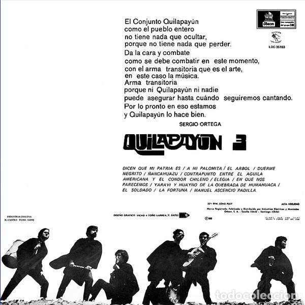 Discos de vinilo: Quilapay&uacute;n &ndash; Quilapayun 3 - Foto 2