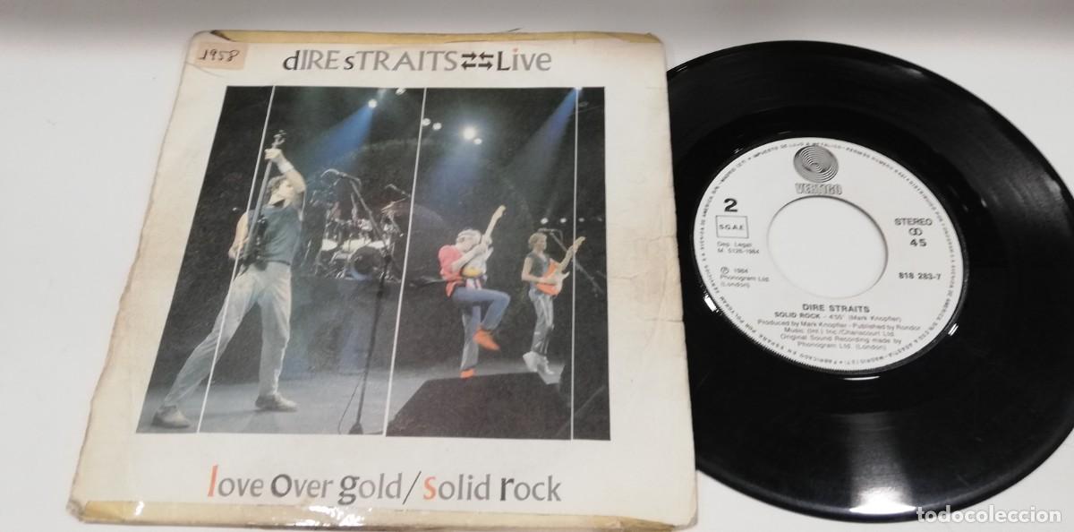 Discos de vinilo: SCO90-Dire Straits - Live - Love Over Gold / Solid Rock (7&rdquo;, Single) - Foto 1