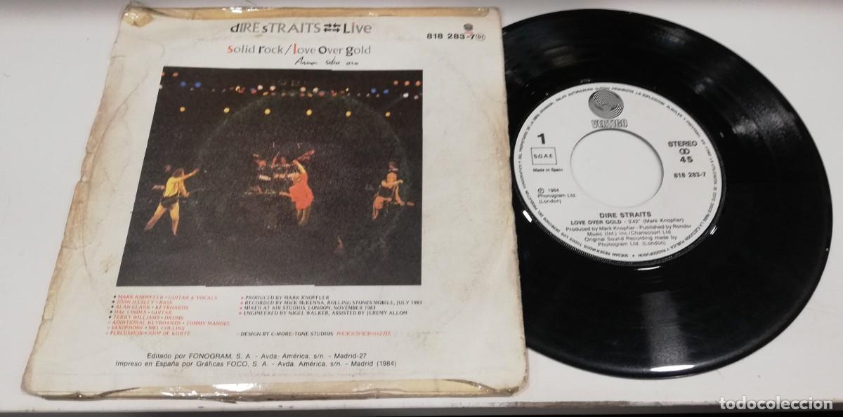 Discos de vinilo: SCO90-Dire Straits - Live - Love Over Gold / Solid Rock (7&rdquo;, Single) - Foto 2