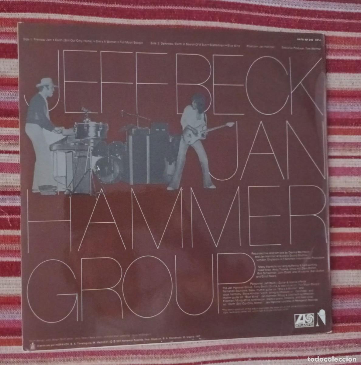 Discos de vinilo: JEFF BECK WITH THE JAN HAMMER GROUP LIVE - LP. - Foto 2