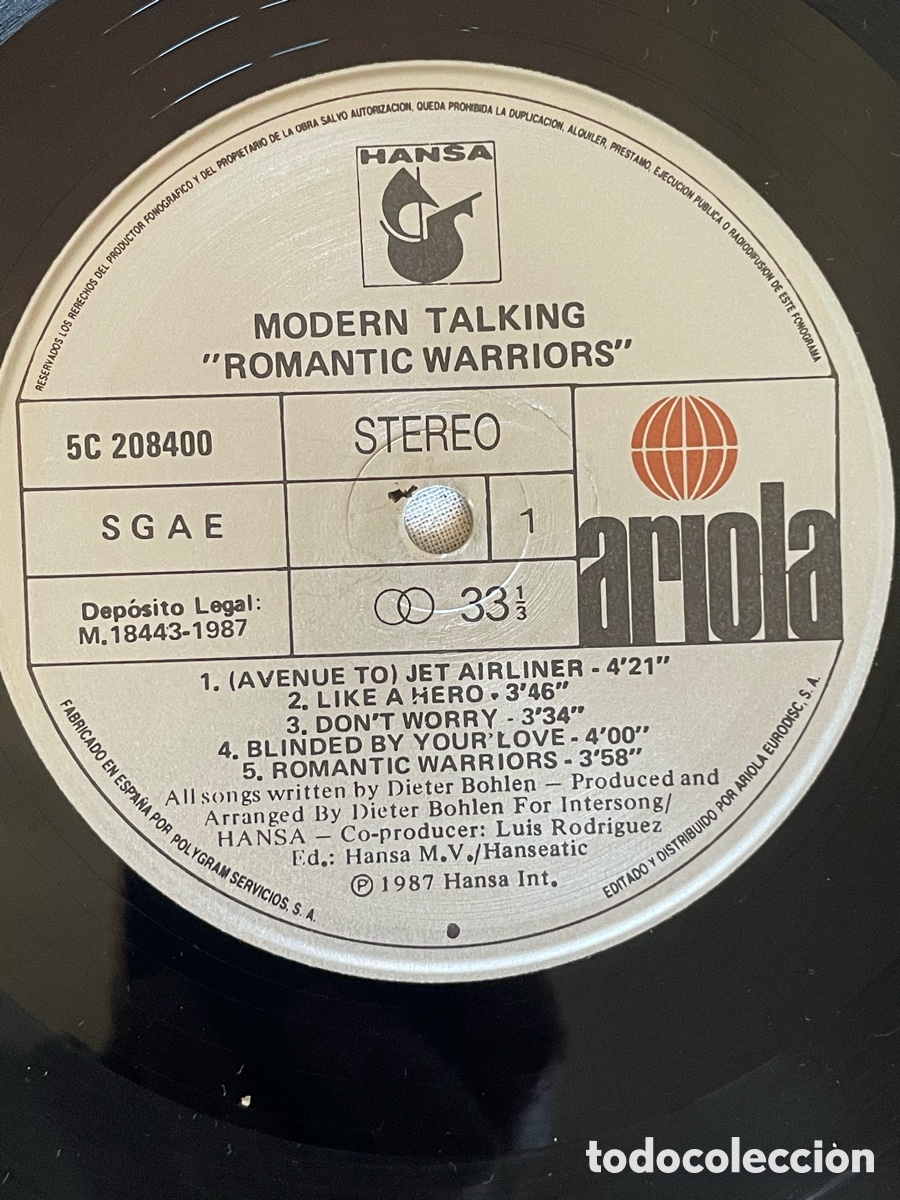 Discos de vinilo: Modern Talking - Romantic Warriors / LP - Foto 10