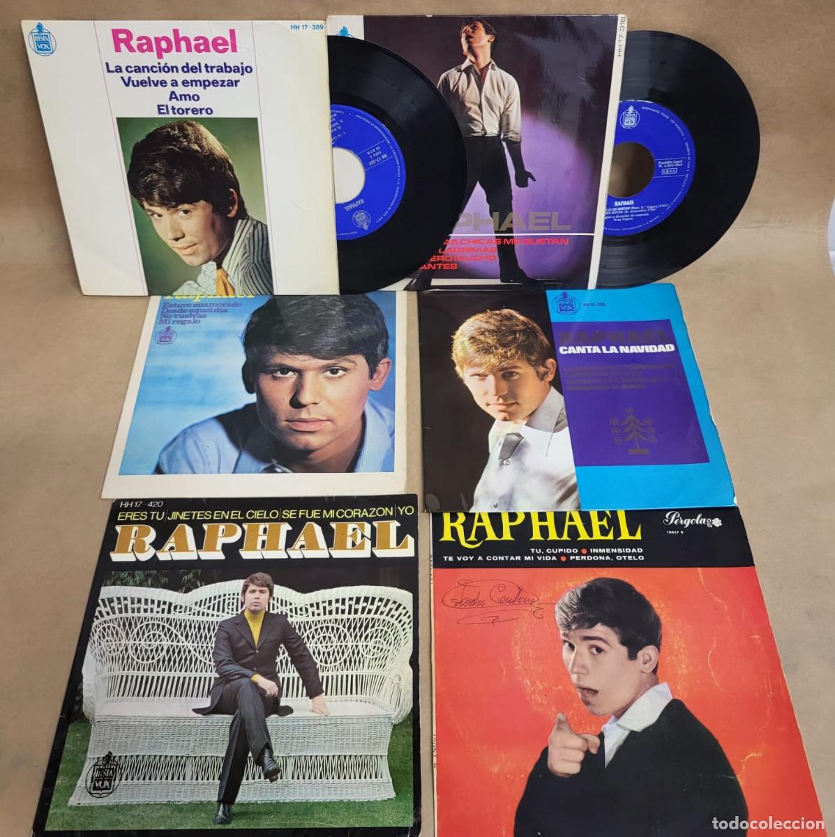 Discos de vinilo: PACK 6 SINGLES RAPHAEL - Foto 1
