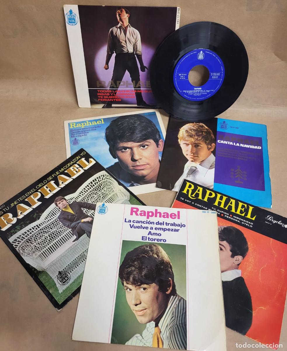 Discos de vinilo: PACK 6 SINGLES RAPHAEL - Foto 2