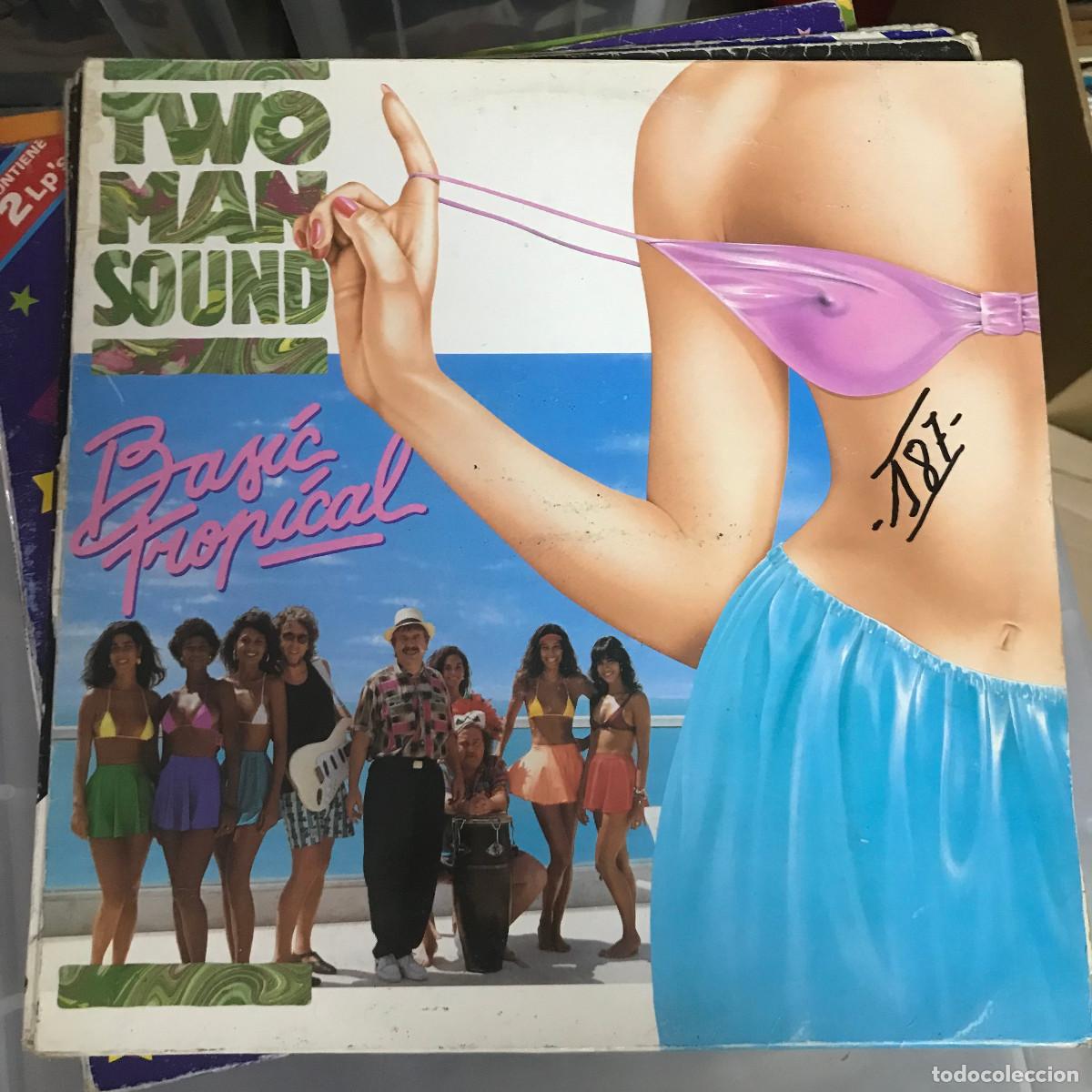 Discos de vinilo: TWO MAN SOUND - BASIC TROPICAL - LP ARIOLA 1990 - Foto 1
