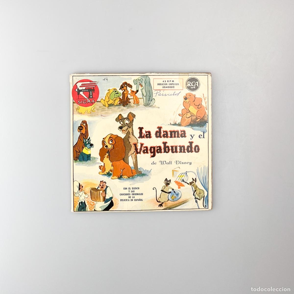 Discos de vinilo: SINGLE. Oliver Wallace. La dama y el vagabundo (VG/G+) - Foto 1