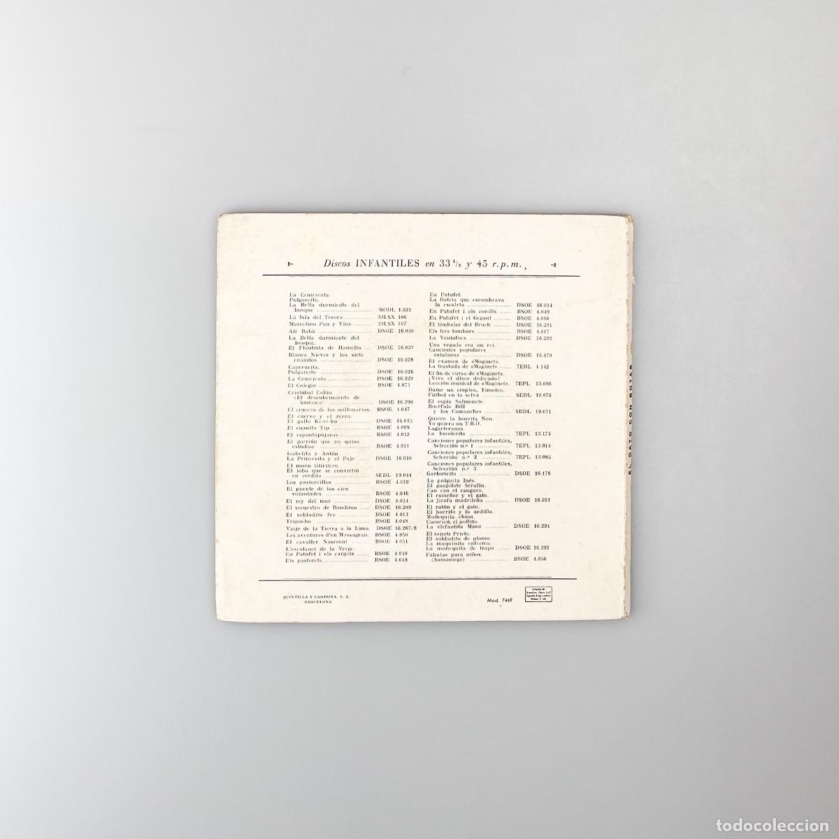 Discos de vinilo: SINGLE. Varios. El Gato Con Botas (VG/G+) - Foto 2