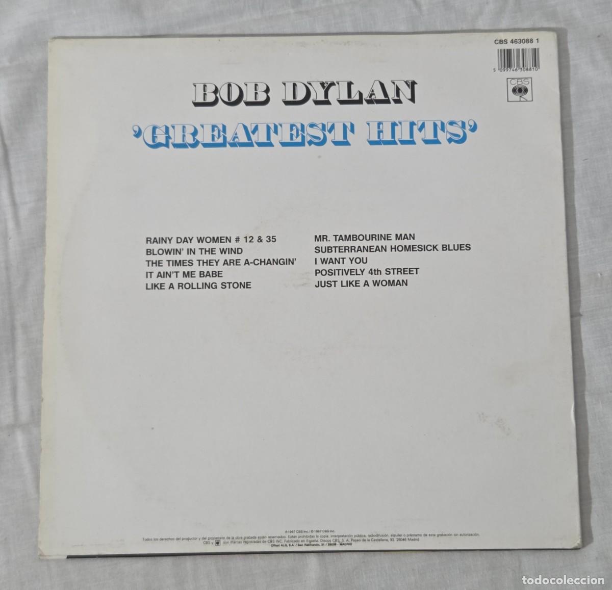 Discos de vinilo: Lp Vinilo Bob Dylan, Greatest Hits - Foto 3