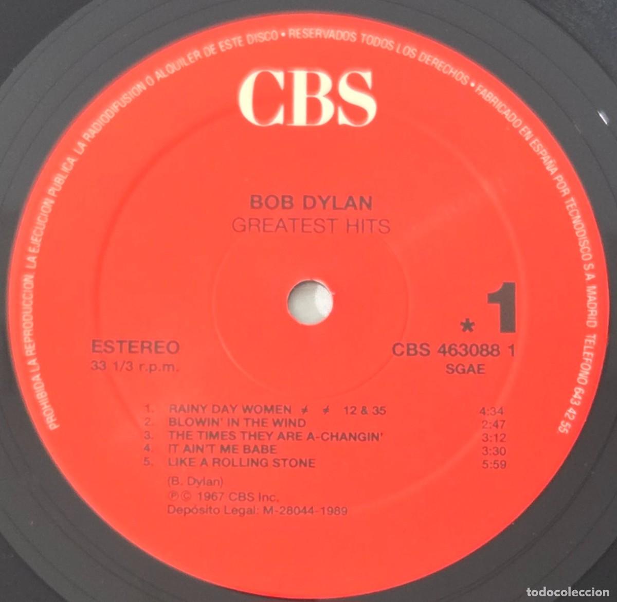 Discos de vinilo: Lp Vinilo Bob Dylan, Greatest Hits - Foto 5