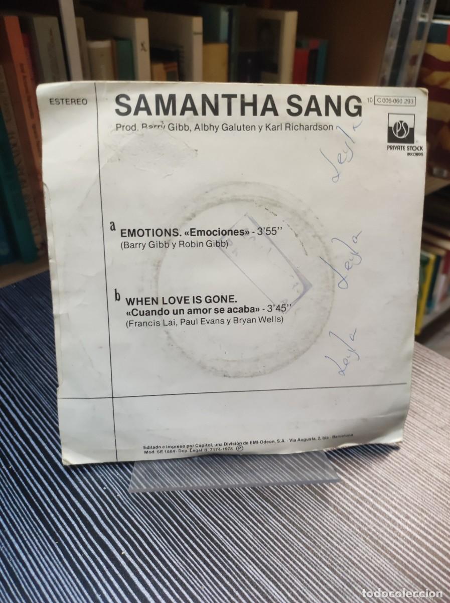 Discos de vinilo: Samantha Sang &ndash; Emociones = Emotions - Foto 2