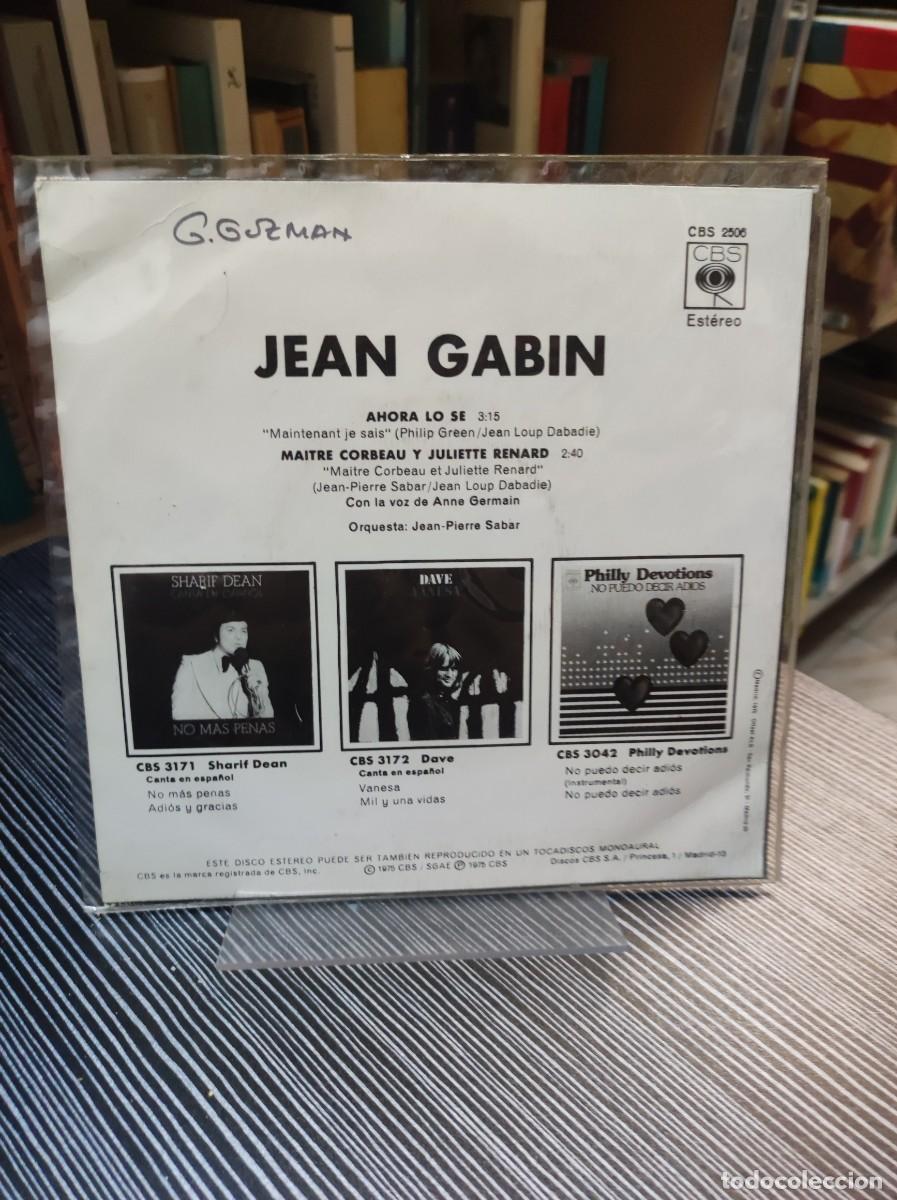 Discos de vinilo: Jean Gabin &ndash; Ahora Lo Se - Foto 2