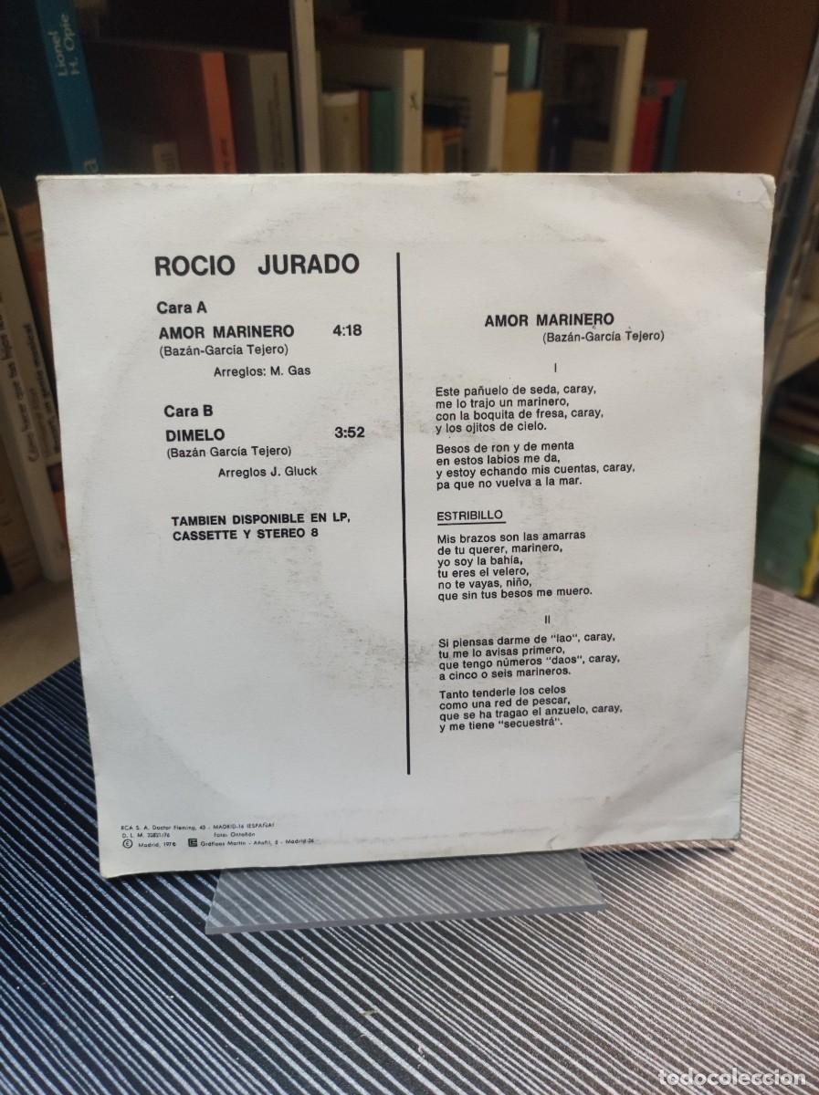 Discos de vinilo: Rocio Jurado &ndash; Amor Marinero - Foto 2