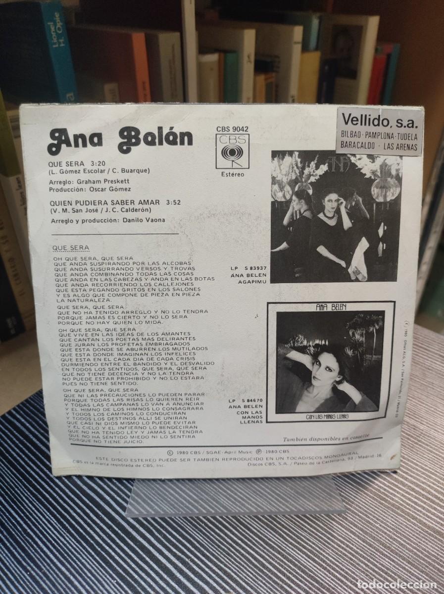 Discos de vinilo: Ana Bel&eacute;n &ndash; Qu&eacute; Ser&aacute; - Foto 2