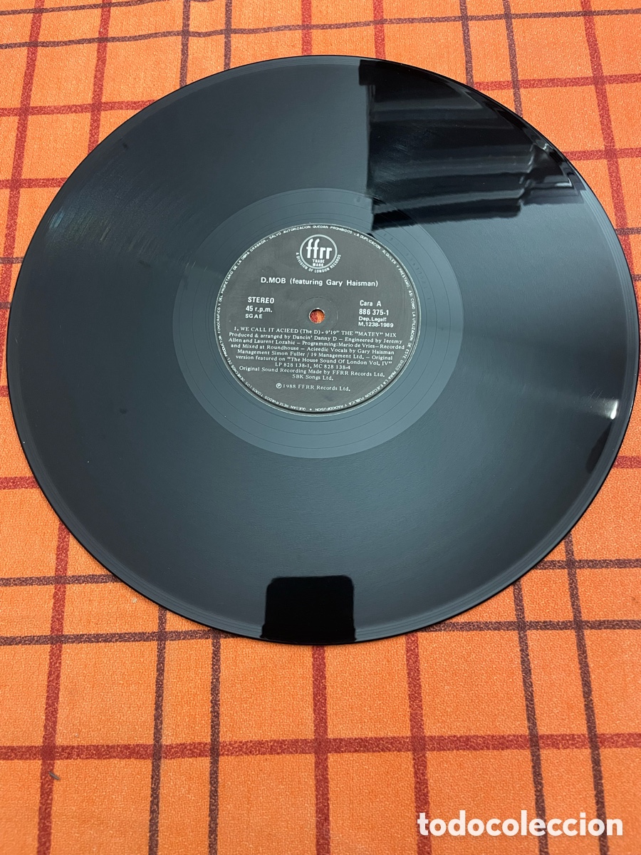 Discos de vinilo: Maxi D. Mob Featuring Gari Haisman We Call It Acieed - Foto 3