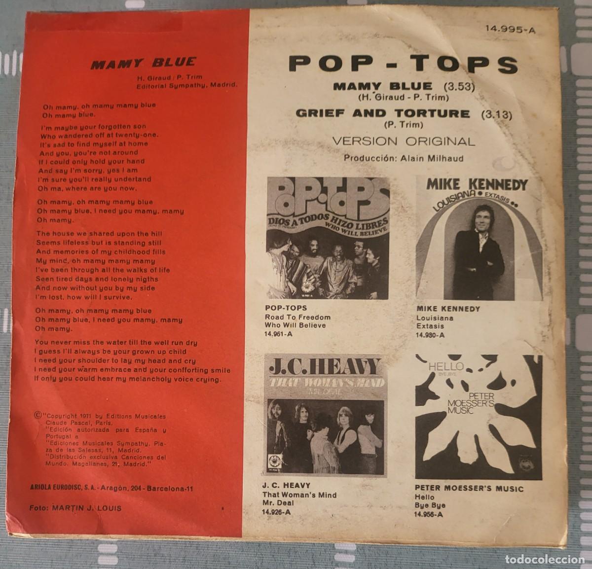 Discos de vinilo: Pop-Tops single sello Explosion editado en Espa&ntilde;a a&ntilde;o 1971... - Foto 2