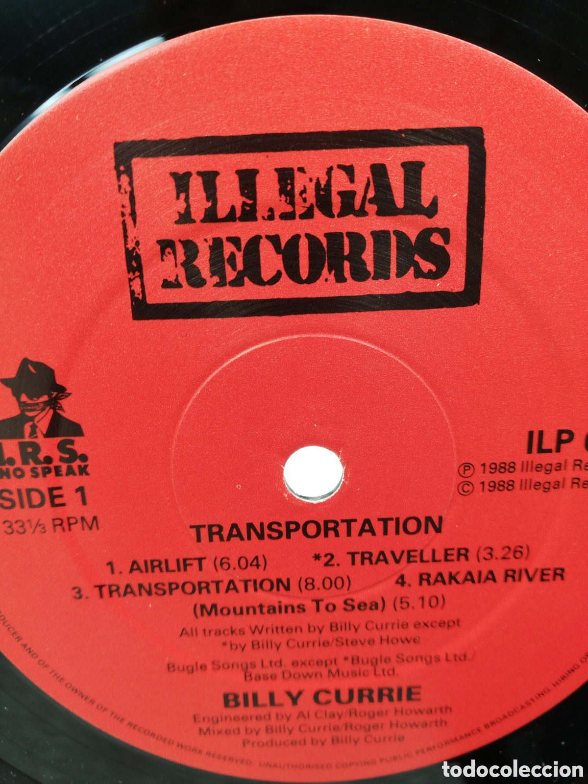 Discos de vinilo: Billy Currie feat Steve Howe. Transportation [ Illegal U. K. 1988 ]. LP. - Foto 4