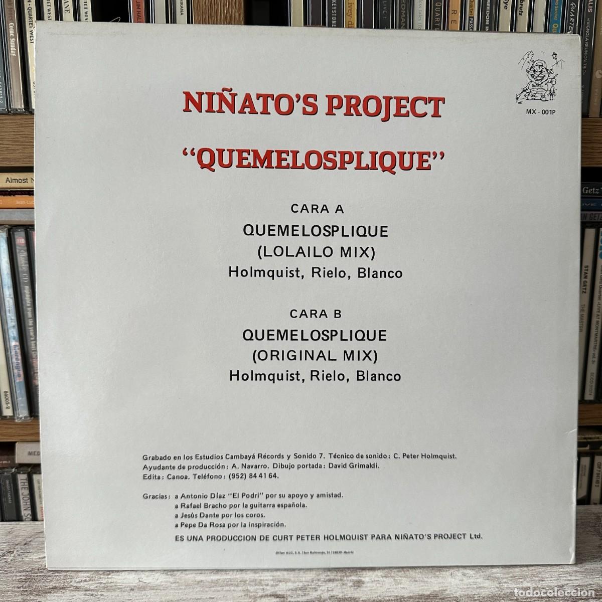 Discos de vinilo: Ni&ntilde;atos Project - Quemelosplique (12&rdquo;) - Foto 2