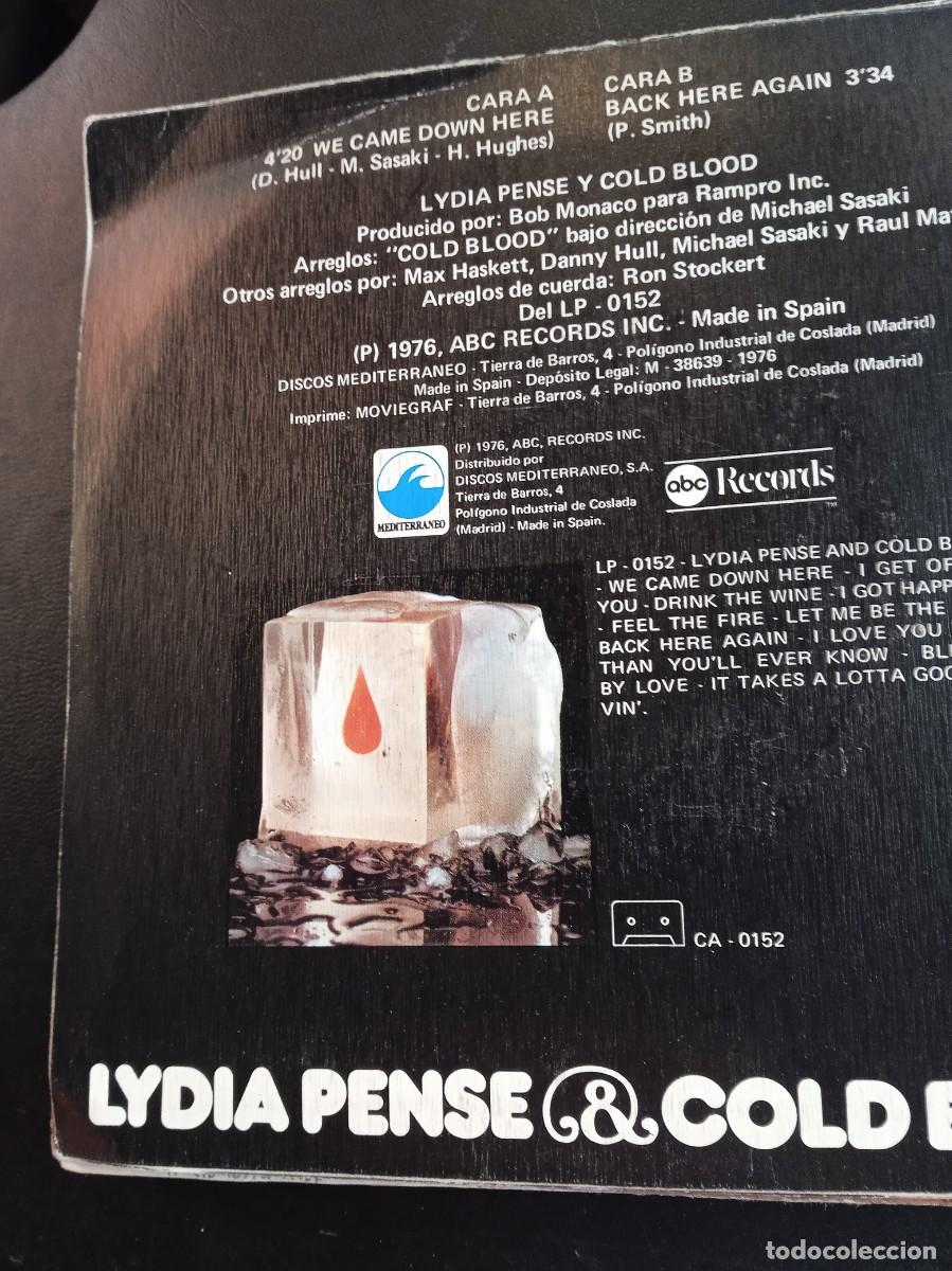 Discos de vinilo: LYDIA PENSE & COLD BLOOD- WE CAME DOWN HERE. SINGLE - Foto 2