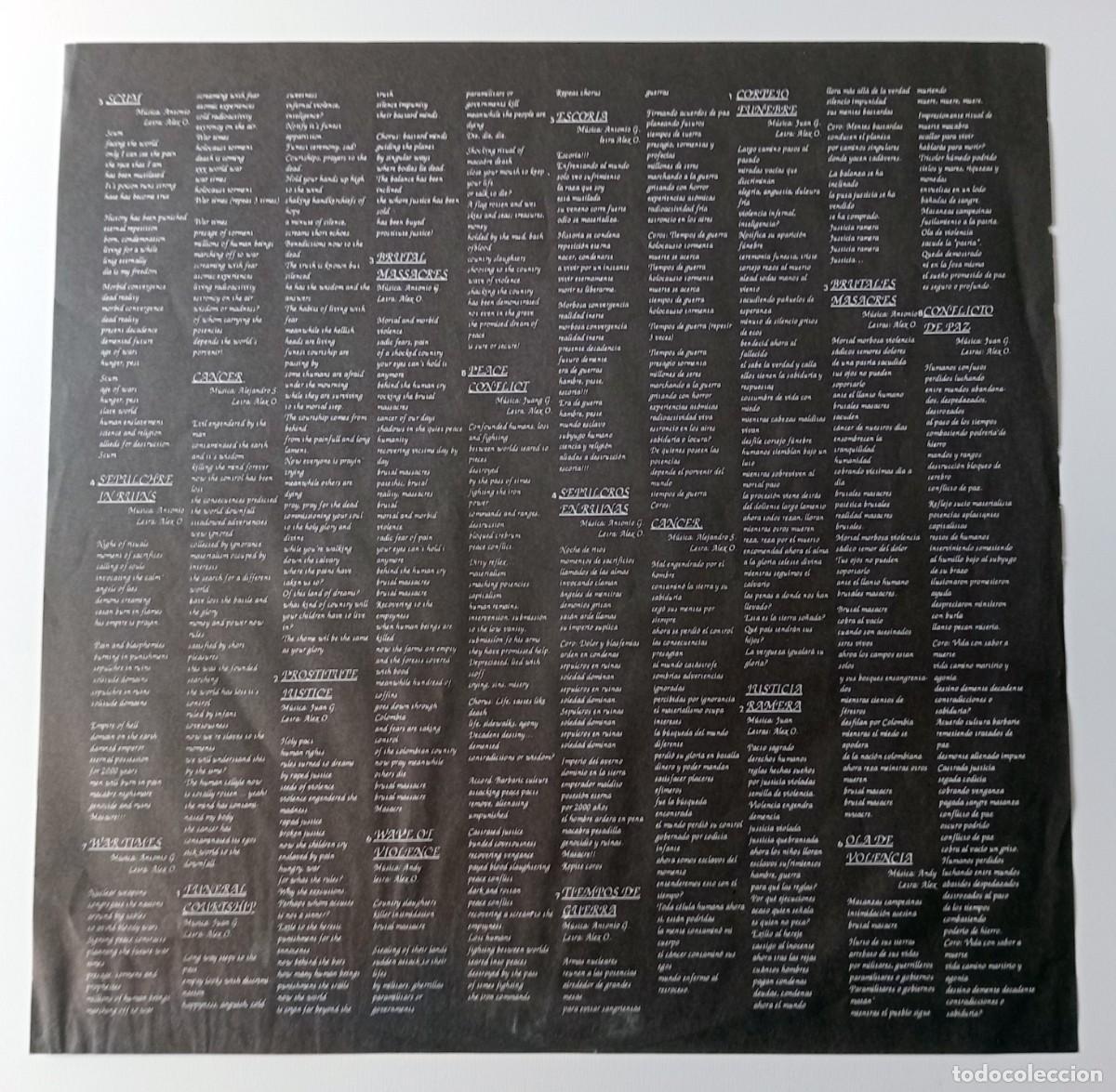 Discos de vinilo: LP MASACRE - REQVIEM (LEER DESCRIPCI&Oacute;N) - Foto 4