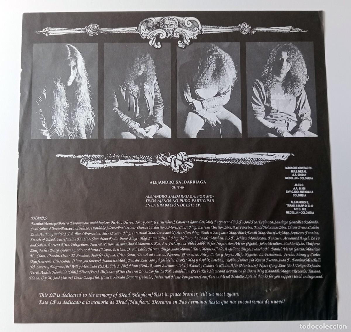 Discos de vinilo: LP MASACRE - REQVIEM (LEER DESCRIPCI&Oacute;N) - Foto 5