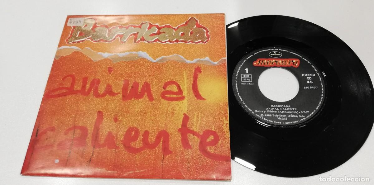 Discos de vinilo: SCO91-Barricada - Animal Caliente (7&rdquo;, Single) - Foto 1
