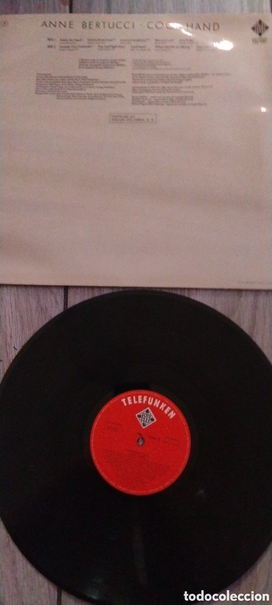 Discos de vinilo: ANNE BERTUCCI-COOL HAND-LP-TELEFUNKEN/SPAIN-IB - Foto 4