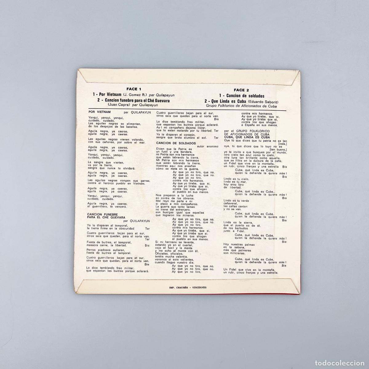 Discos de vinilo: EP. Canciones De Lucha (VG/VG) - Foto 2
