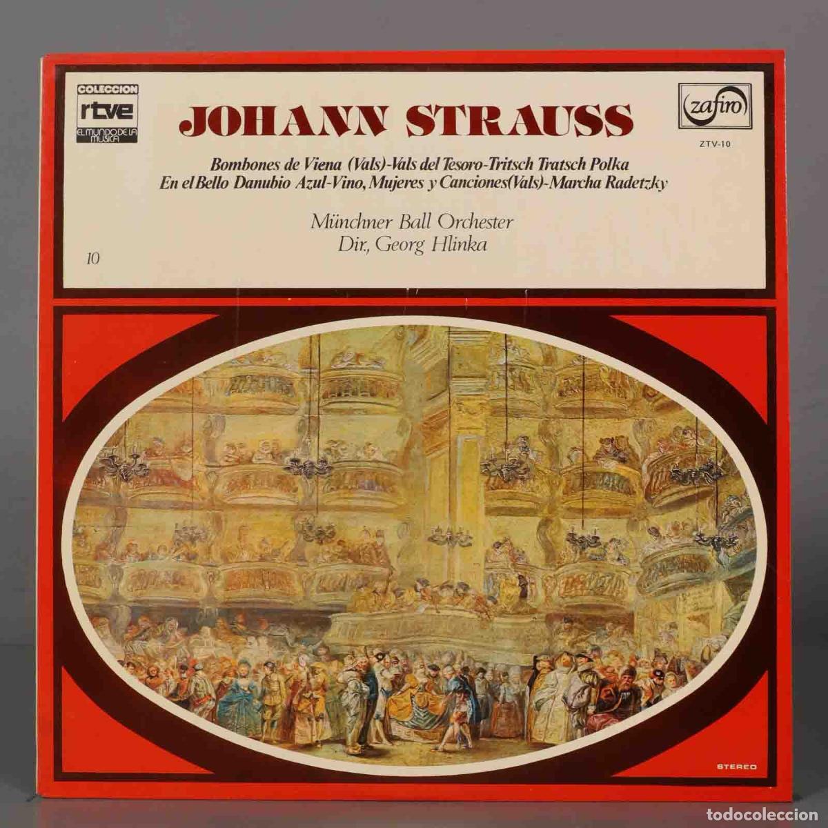 Discos de vinil: LP. STRAUSS. BOMBONES DE VIENA. VALS. HLINKA