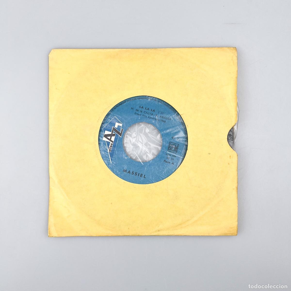 Discos de vinilo: SINGLE. Massiel. La, La, La / Las Estrellas Lo Sabran (VG/GENERIC) - Foto 1
