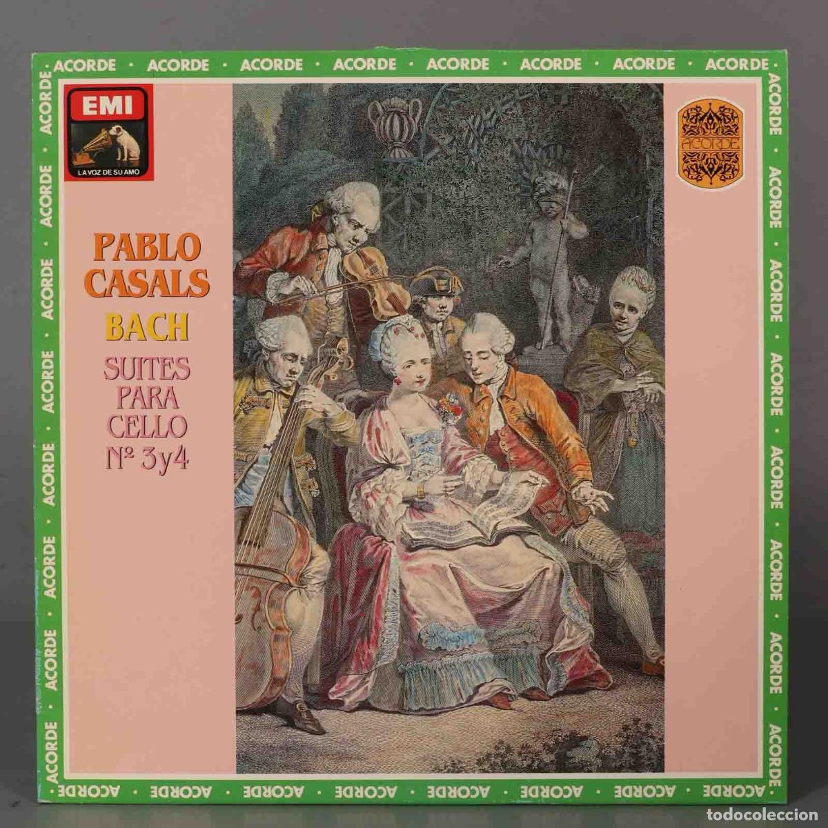 Dischi in vinile: LP. Pablo Casals &middot; Bach &ndash; Suites Para Cello N&ordm; 3 Y 4
