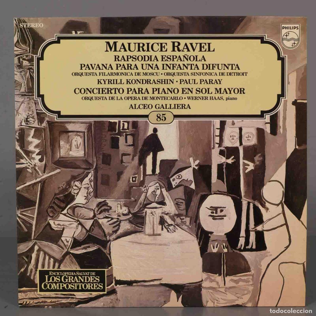 Dischi in vinile: LP. MAURICE RAVEL RAPSODIA ESPA&Ntilde;OLA PAVANA PARA UNA INFANTA DIFUNTA GALLIERA. SALVAT.
