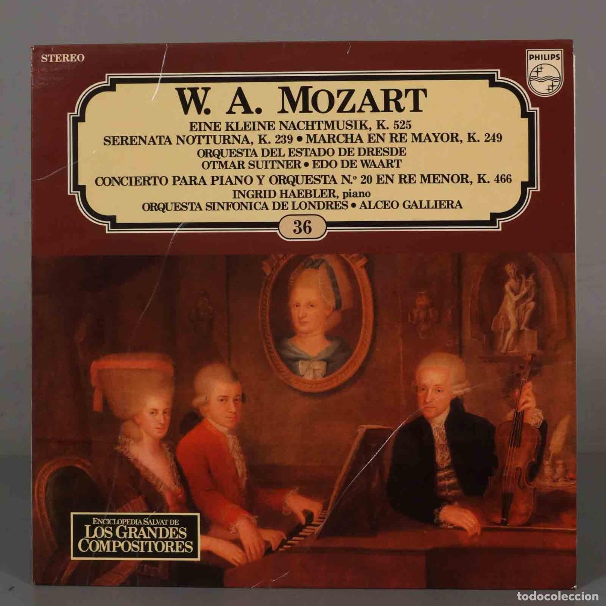 Dischi in vinile: LP. EINE KLEINE NACHTMUSIK, K. 525 ENATA N(YITURNA, K. 239 &bull; MARCHA EN RE MAYOR, K. 249 MOZART