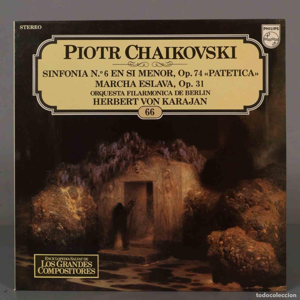 Dischi in vinile: LP. CHAIKOVSKI. SINFONIA N.0 6 EN SI MENOR, op. 74 &laquo;PATETICA&raquo; KARAJAN. SALVAT.