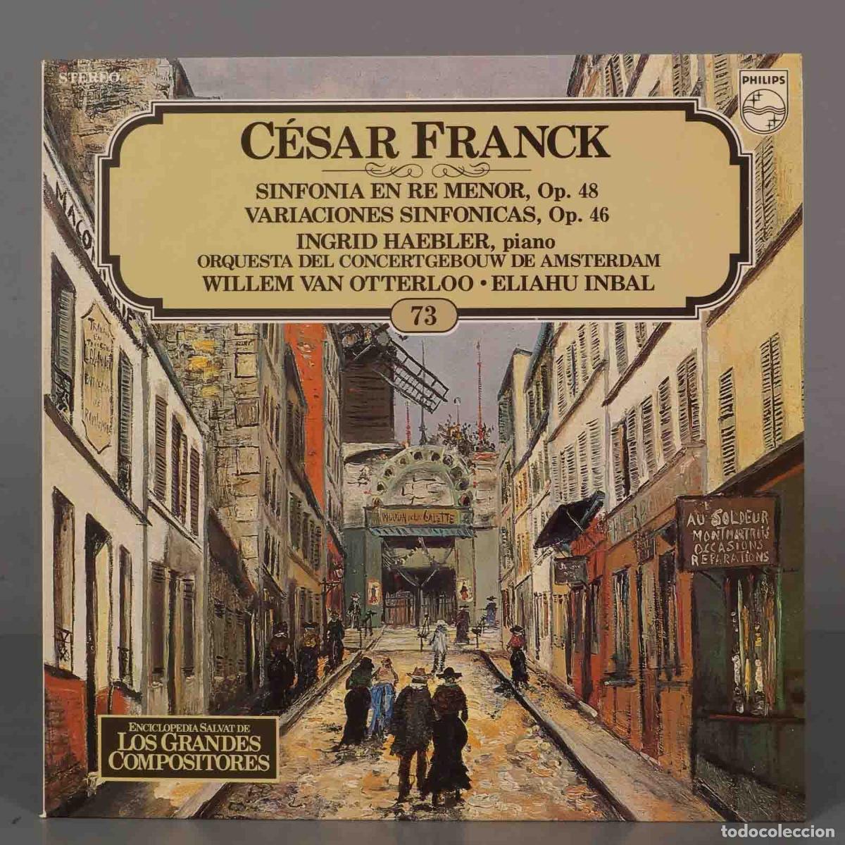 Dischi in vinile: LP. C&Eacute;SAR FRANCK SINFONIA EN RE MENOR, op. 48 VARIACIONES SINFONICAS, op. 46 . SALVAT.