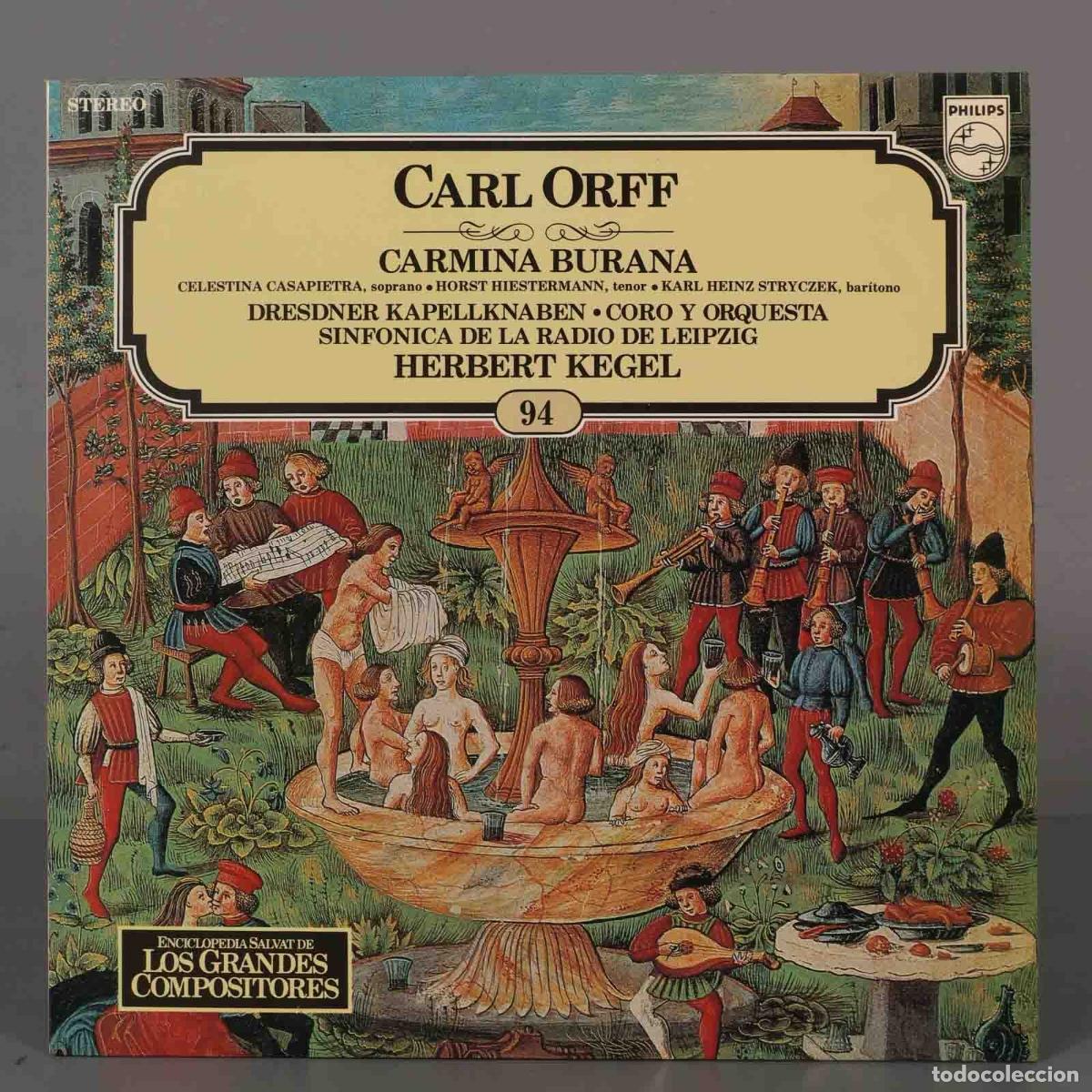 Dischi in vinile: LP. CARL ORFF CARMINA BURANA KEGEL. SALVAT.