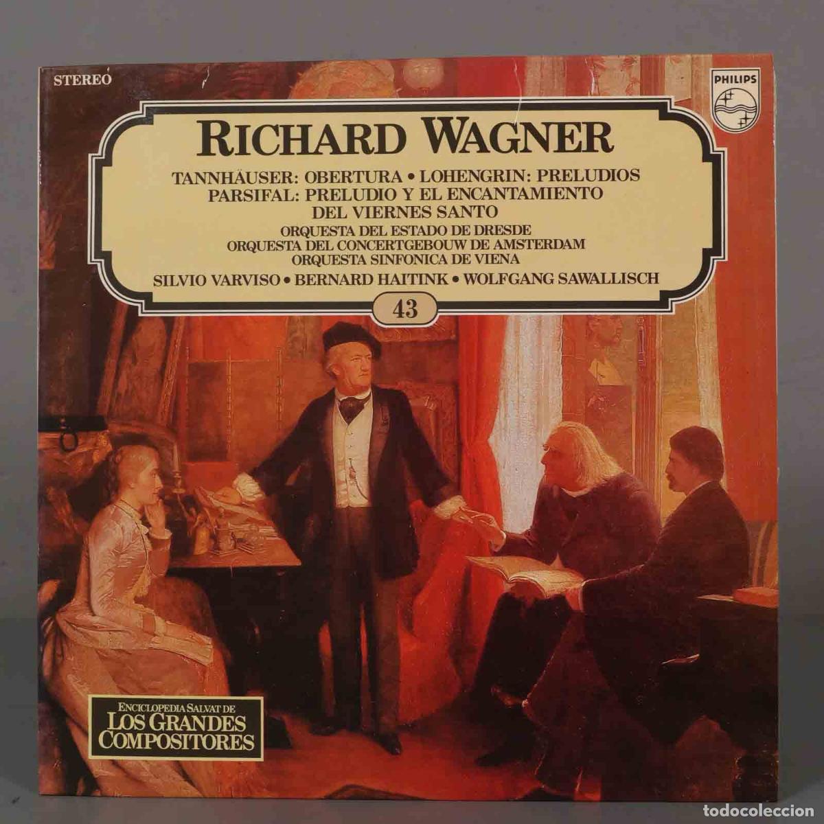 Dischi in vinile: LP. TANNHAUSER: OBERTURA &bull; LOHENGRIN: PRELUDIOS WAGNER. G SAWALLISCH. SALVAT.