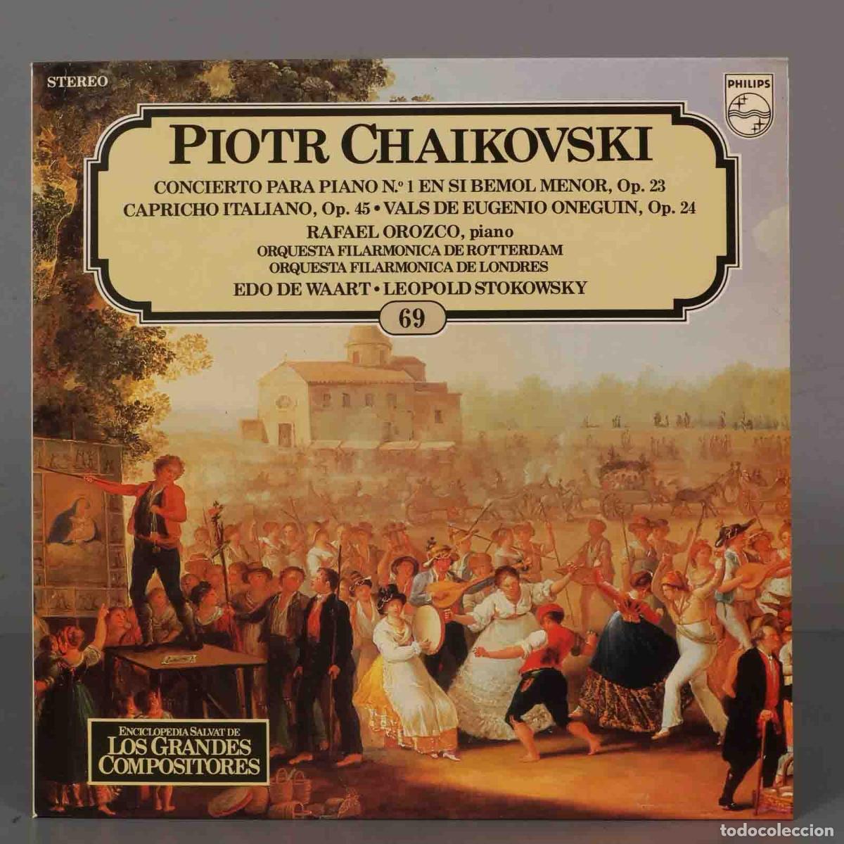 Dischi in vinile: LP. PIOTR CHAIKOVSKI CONCIERTO PARA PIANO No 1 EN SI BEMOL MENOR, op. 23. SALVAT.