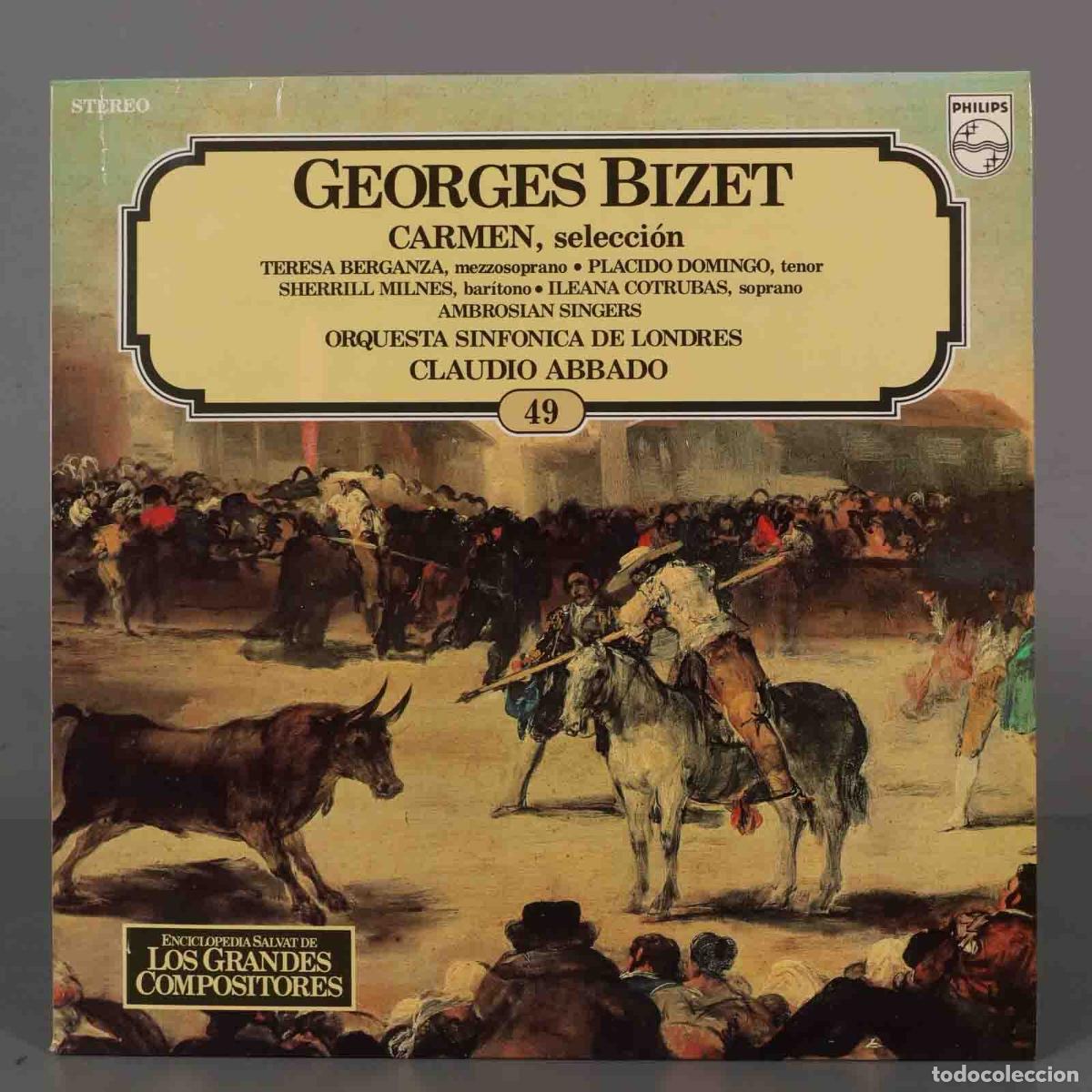 Dischi in vinile: LP. GEORGES BIZET CARMEN, selecci&oacute;n. SALVAT.