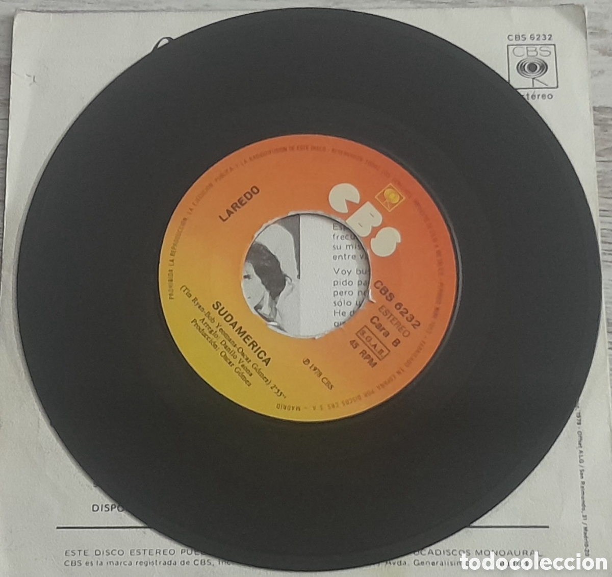 Discos de vinilo: LAREDO - EL BOXEADOR + SUDAMERICA - CBS 1978 - Foto 4